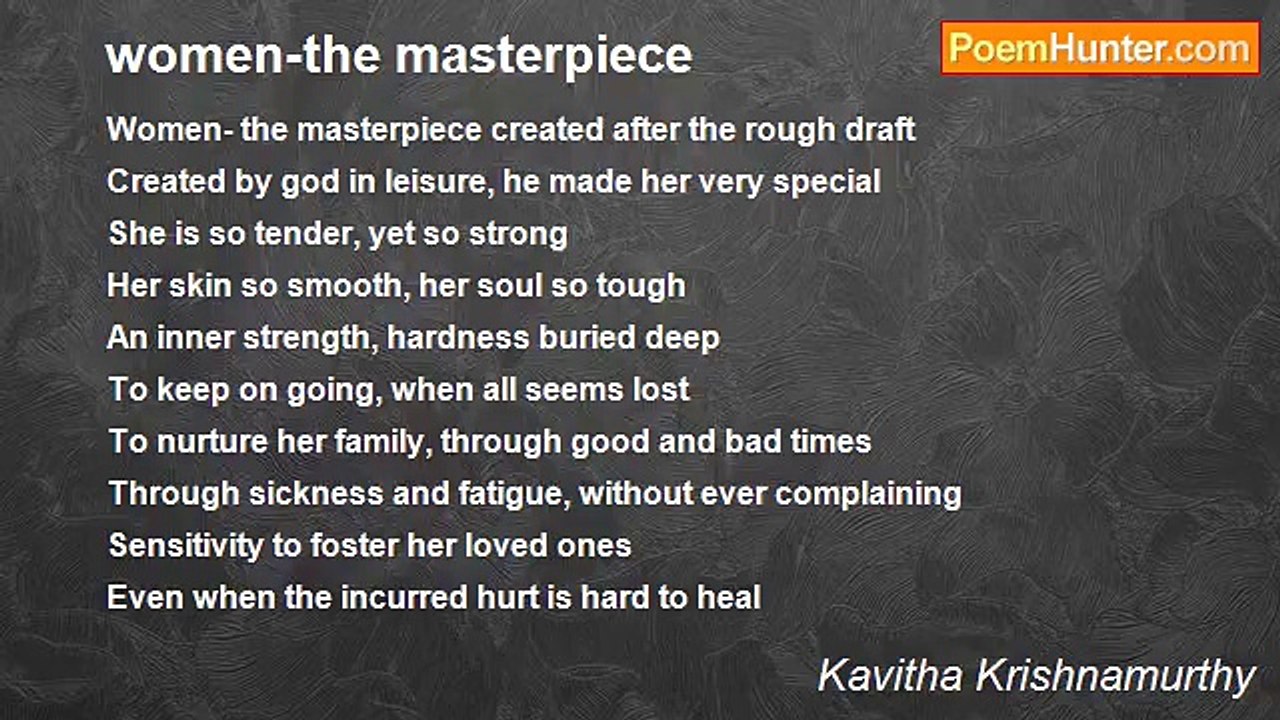 Kavitha Krishnamurthy - women-the masterpiece