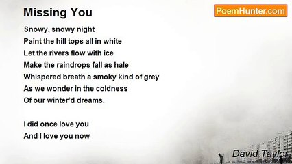 David Taylor - Missing You