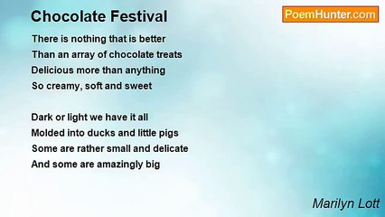 Marilyn Lott - Chocolate Festival