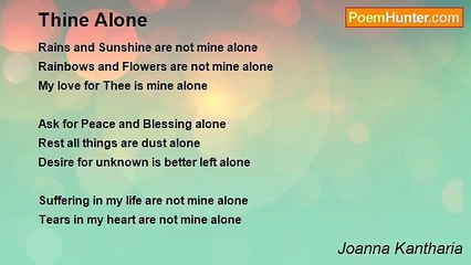 Joanna Kantharia - Thine Alone
