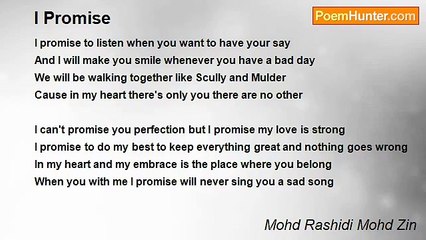 Mohd Rashidi Mohd Zin - I Promise