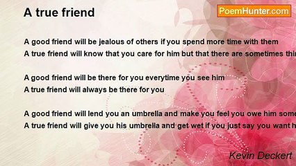 Kevin Deckert - A true friend