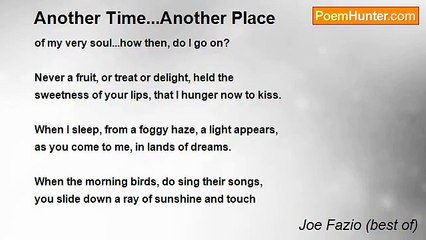Joe Fazio (best of) - Another Time...Another Place