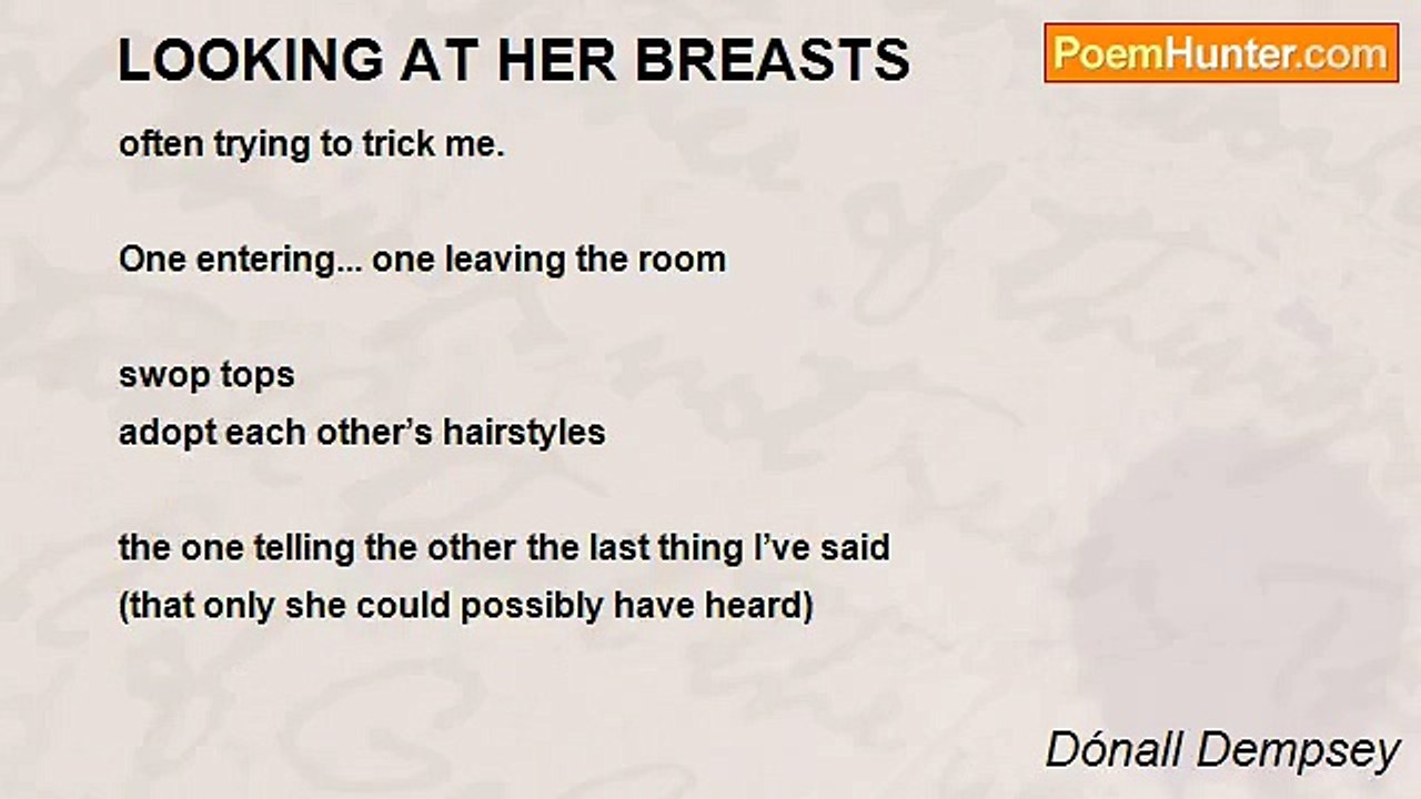 Dónall Dempsey - LOOKING AT HER BREASTS