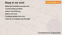 Constantinos Grigoriadis - Deep in my soul