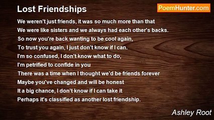 Ashley Root - Lost Friendships