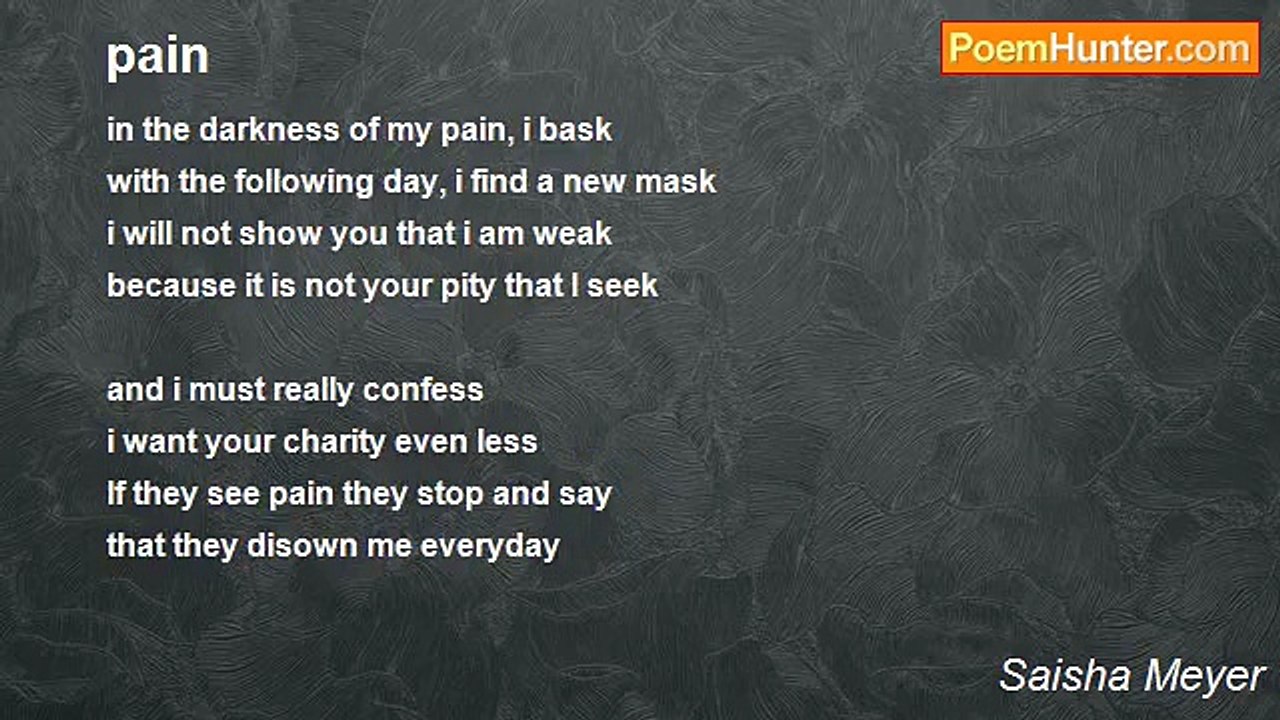 Saisha Meyer - pain