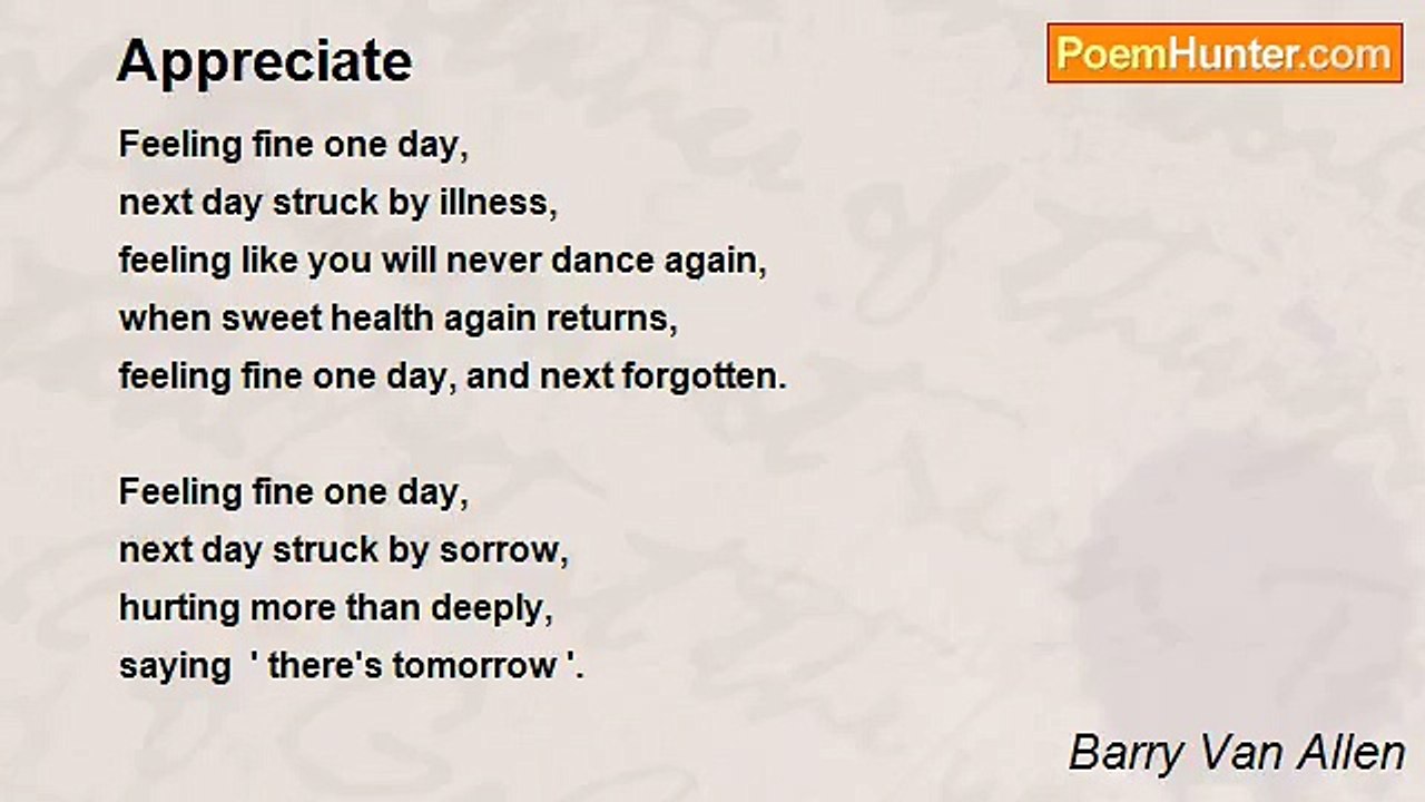 Barry Van Allen - Appreciate