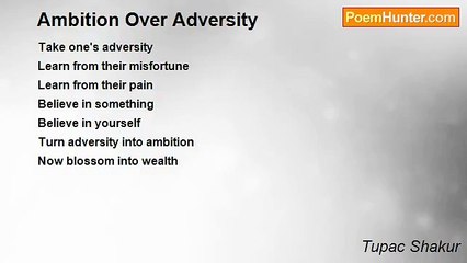 Tupac Shakur - Ambition Over Adversity