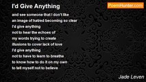 Jade Leven - I'd Give Anything