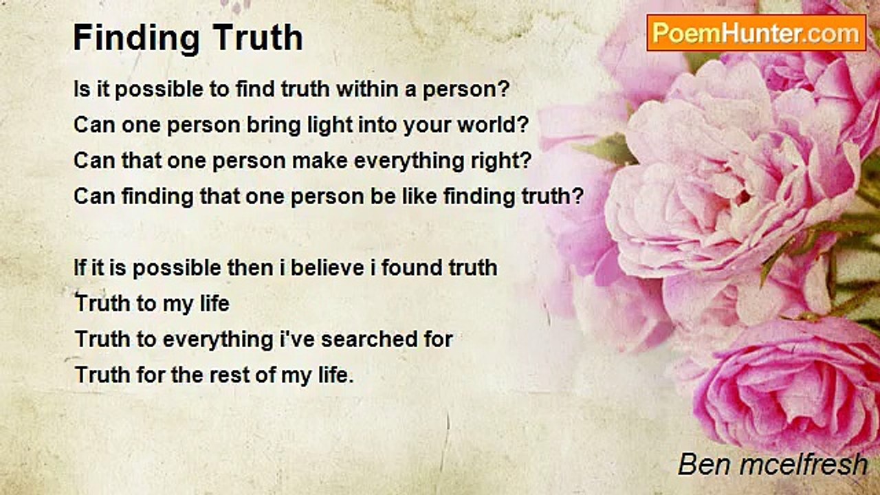 Ben mcelfresh - Finding Truth