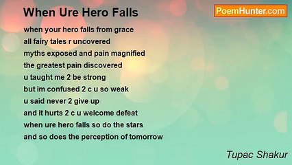 Tupac Shakur - When Ure Hero Falls