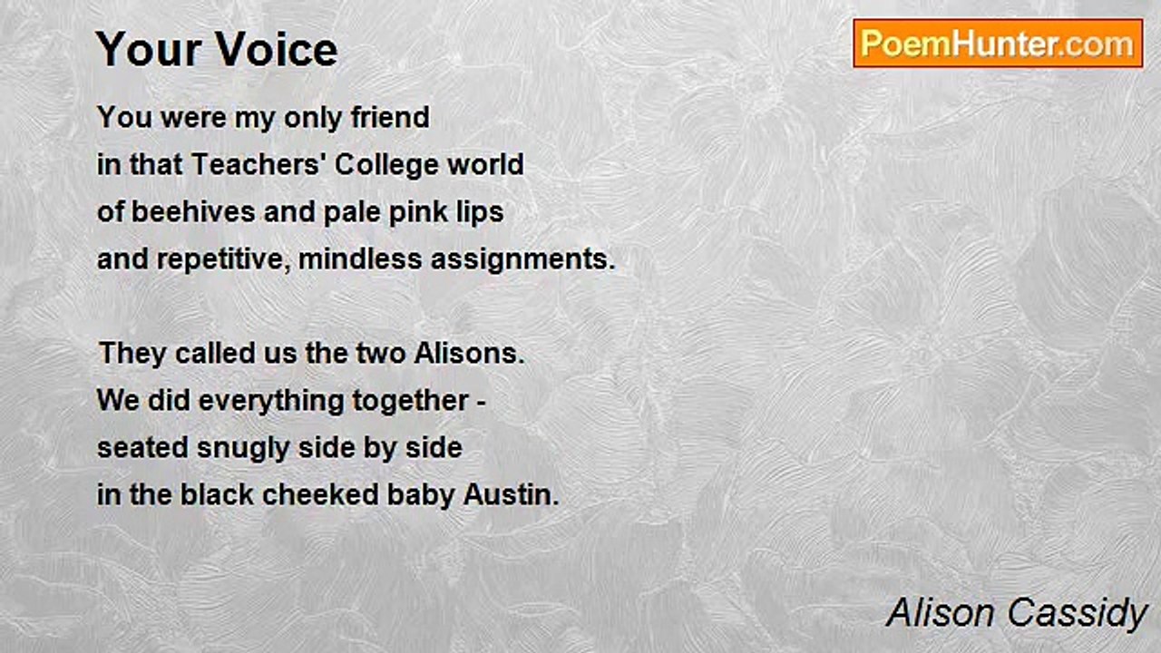 Alison Cassidy - Your Voice