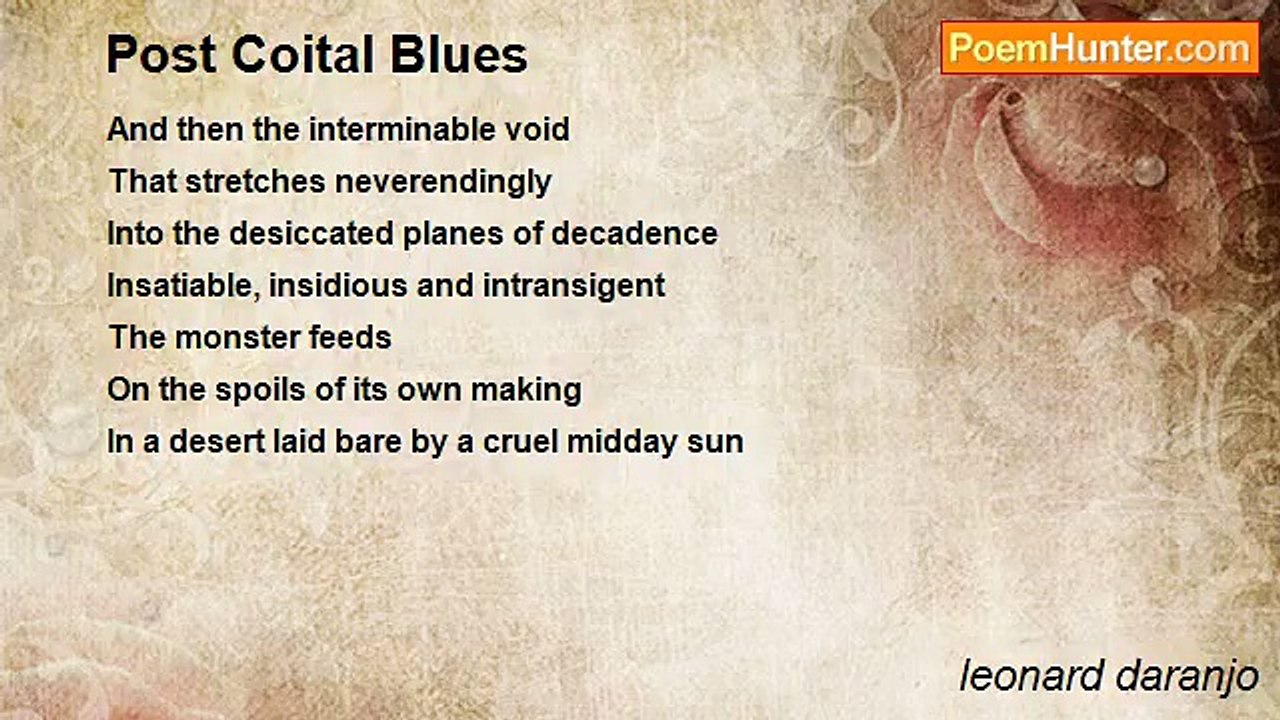leonard daranjo - Post Coital Blues