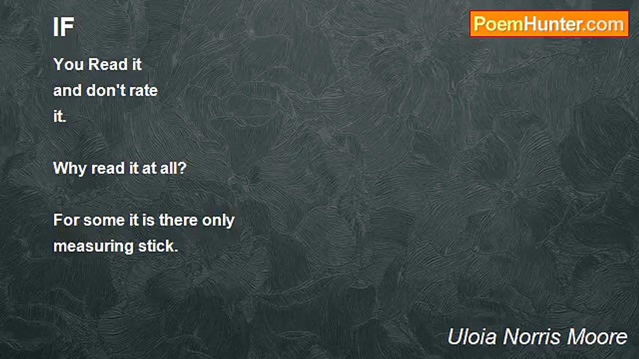 Uloia Norris Moore - IF