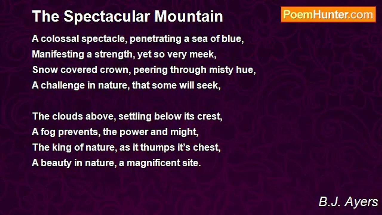B.J. Ayers - The Spectacular Mountain