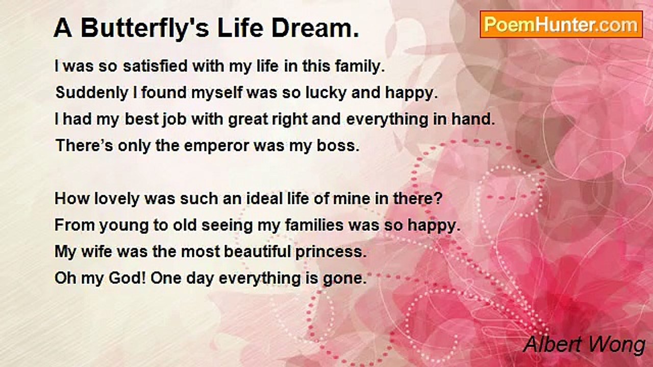 Albert Wong - A Butterfly's Life Dream.
