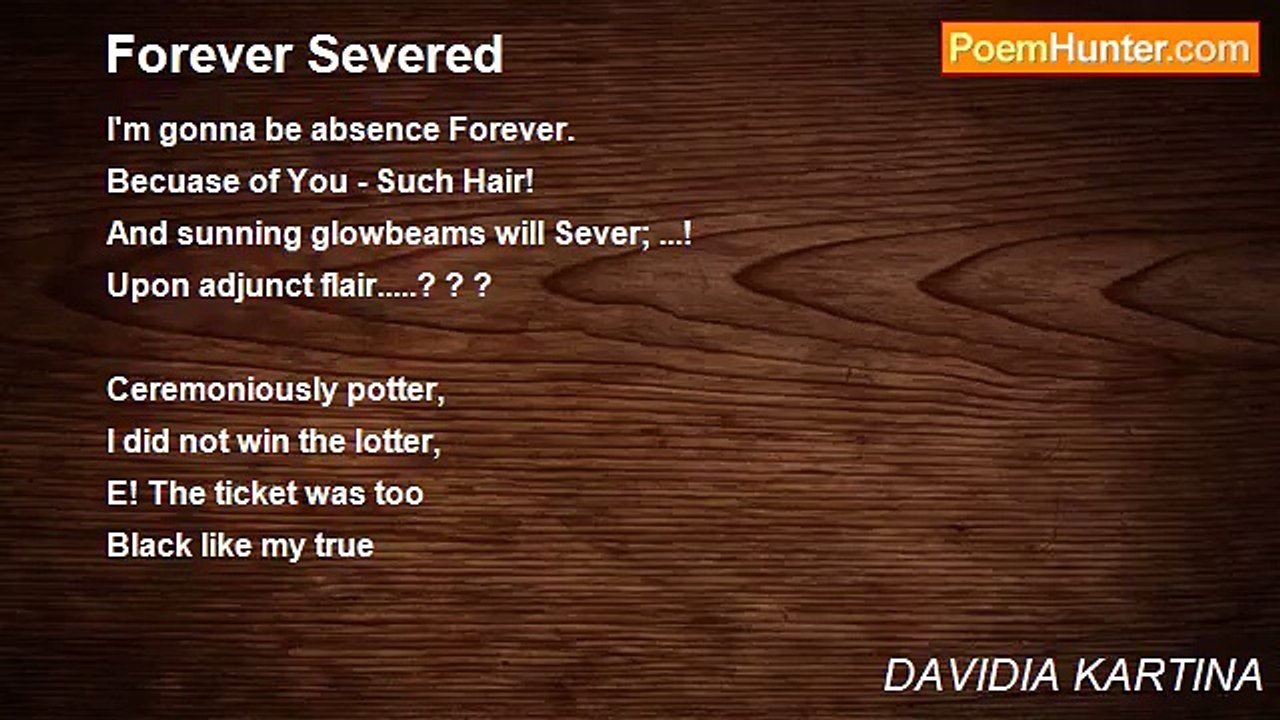 DAVIDIA KARTINA - Forever Severed