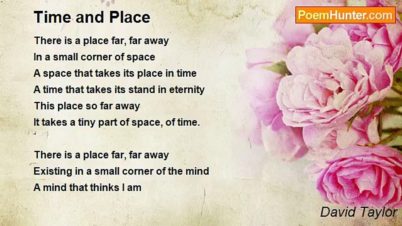 David Taylor - Time and Place