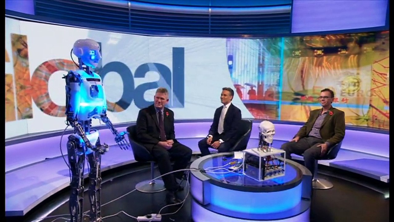 Ever seen a Robot sing live on TV?