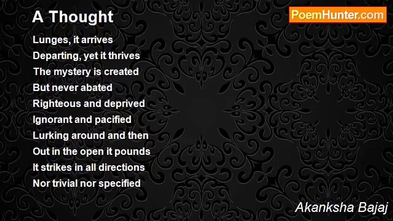 Akanksha Bajaj - A Thought