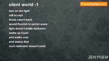 ZEN POEM - silent world -1