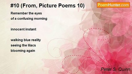 Peter S. Quinn - #10 (From, Picture Poems 10)