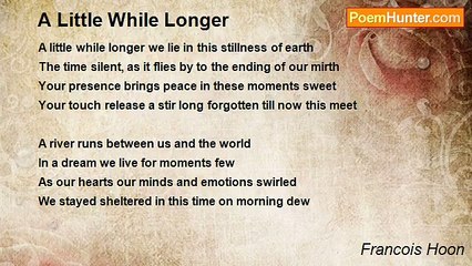 Francois Hoon - A Little While Longer
