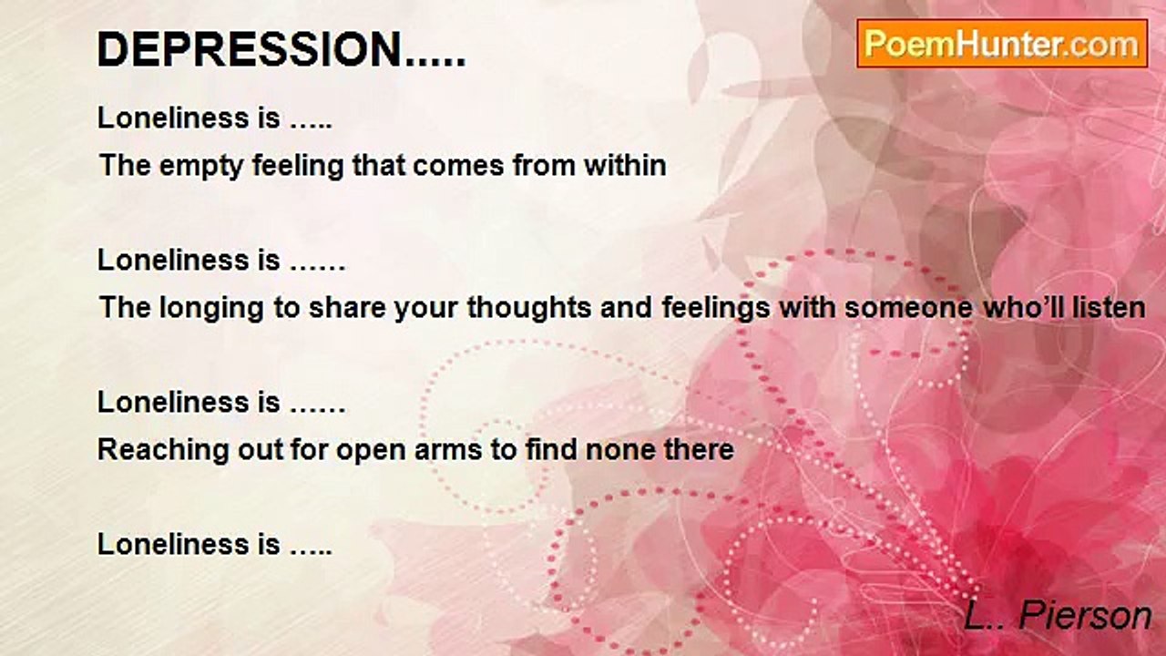 L.. Pierson - DEPRESSION.....