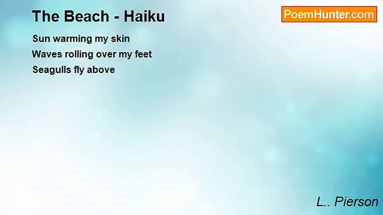 L.. Pierson - The Beach - Haiku