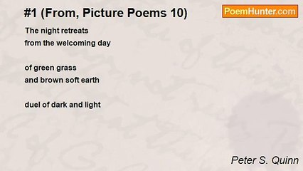 Peter S. Quinn - #1 (From, Picture Poems 10)