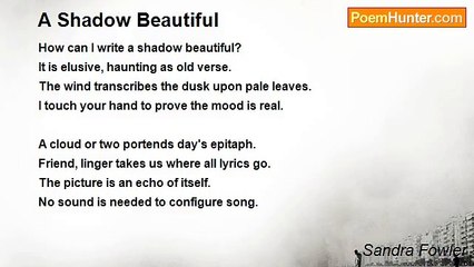 Sandra Fowler - A Shadow Beautiful