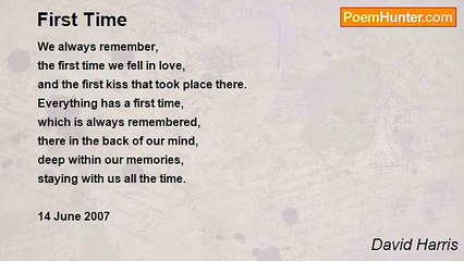 David Harris - First Time