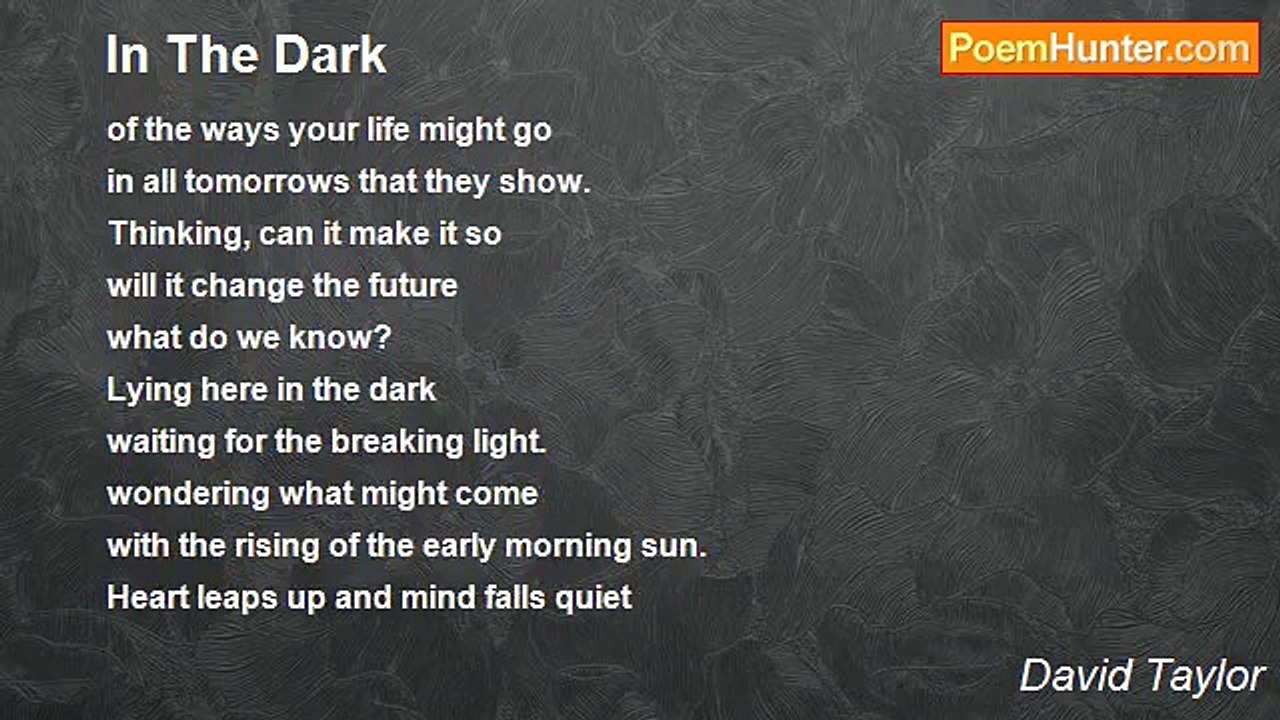David Taylor - In The Dark