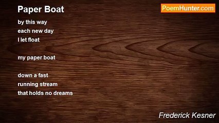 Frederick Kesner - Paper Boat