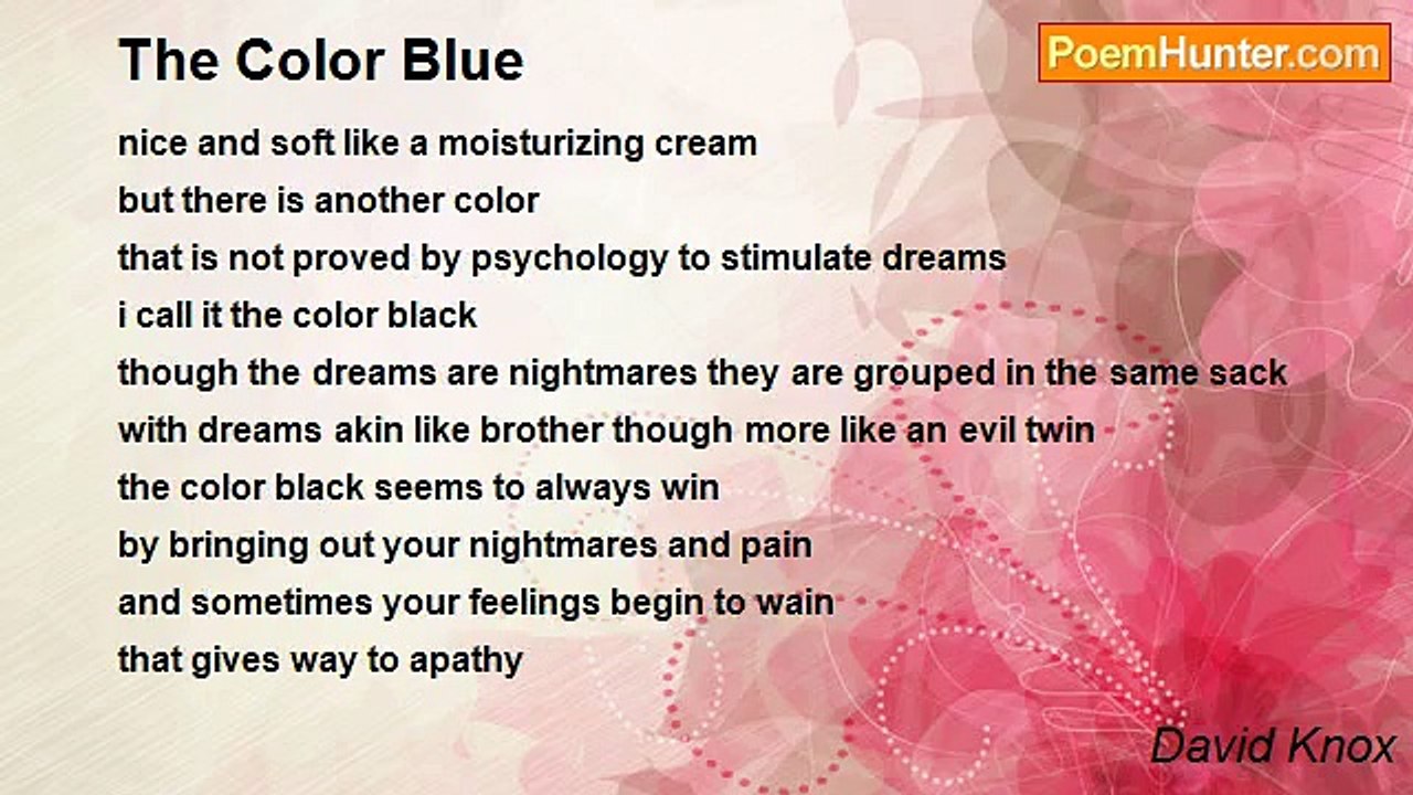 David Knox - The Color Blue