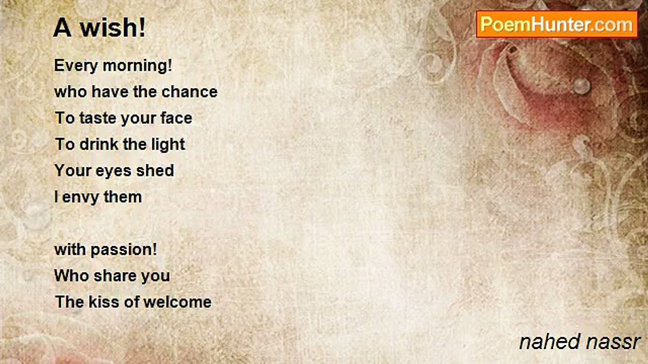 nahed nassr - A wish!