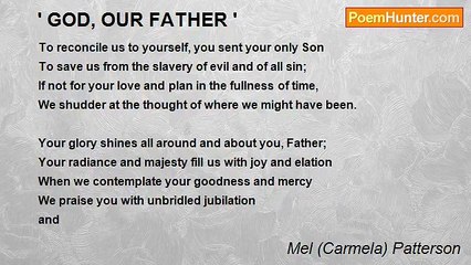 Carmela Patterson - ' GOD, OUR FATHER '