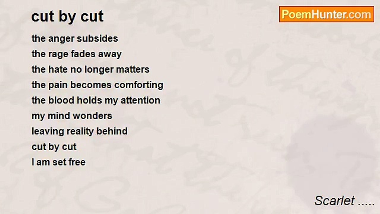 Scarlet ..... - cut by cut