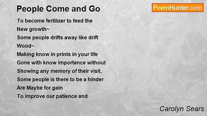 Carolyn Sears - People Come and Go