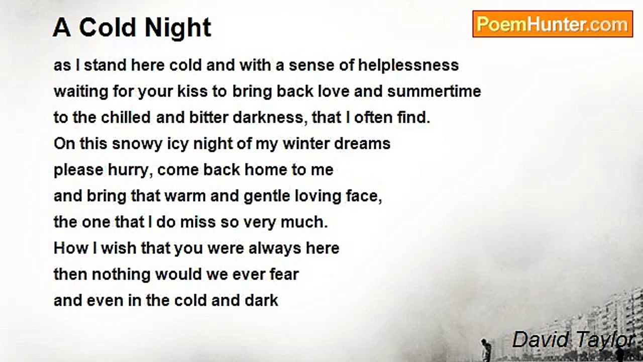 David Taylor - A Cold Night