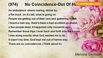 Melvina Germain - (974)      No Coincidence-Out Of Harms Way