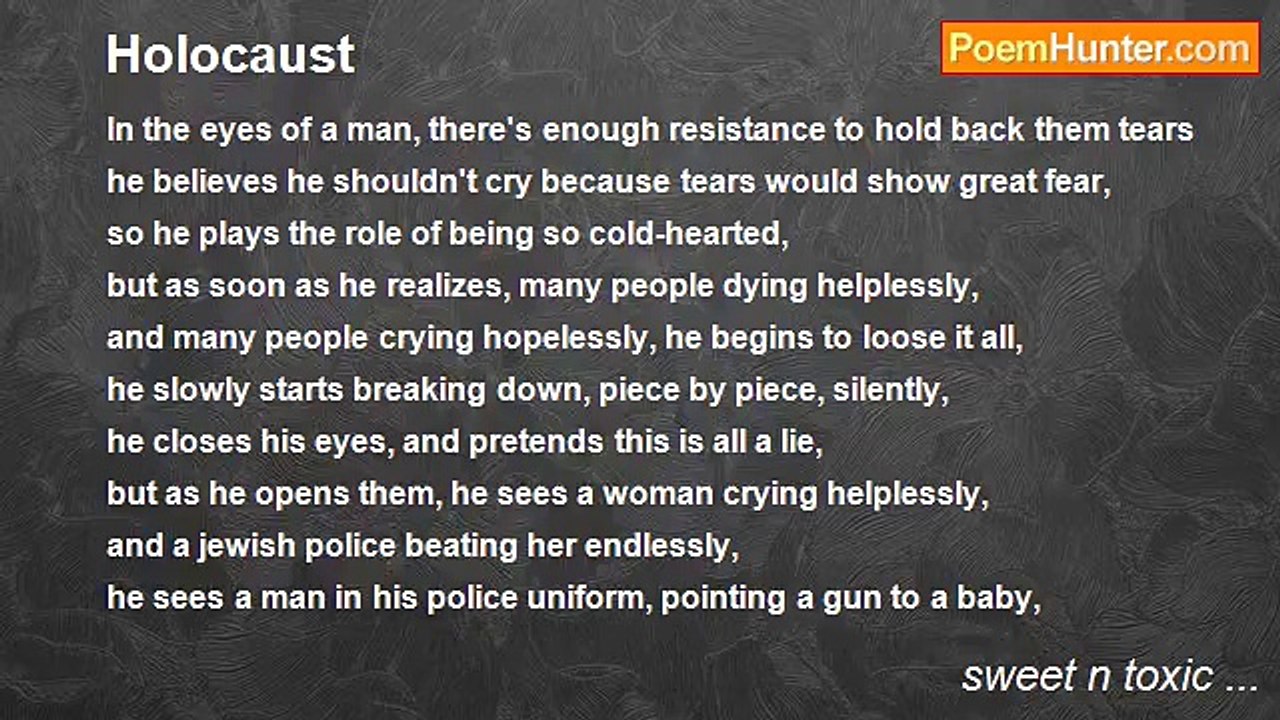 sweet n toxic ... - Holocaust