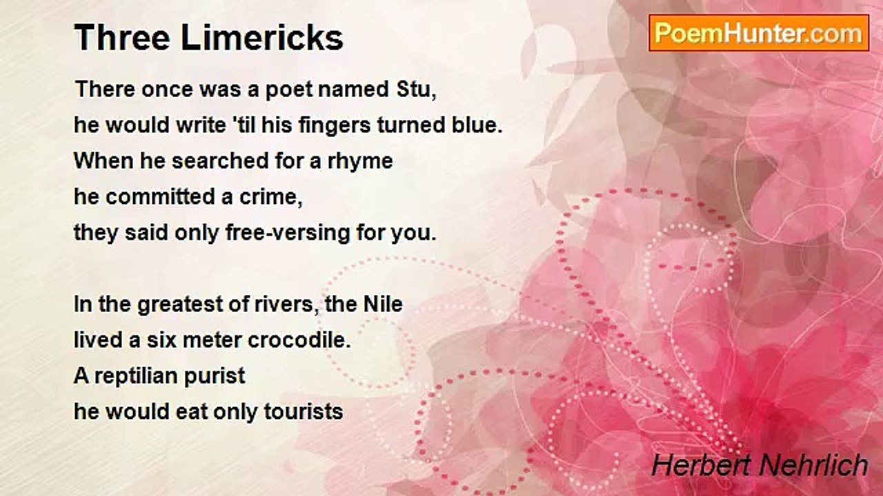 Herbert Nehrlich - Three Limericks