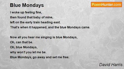 David Harris - Blue Mondays
