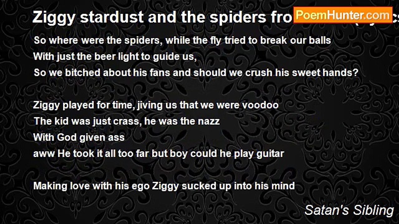 Satan's Sibling - Ziggy stardust and the spiders from mars (Lyrics)