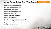 David Harris - Junk For A Rainy Day (Fun Poem 27)