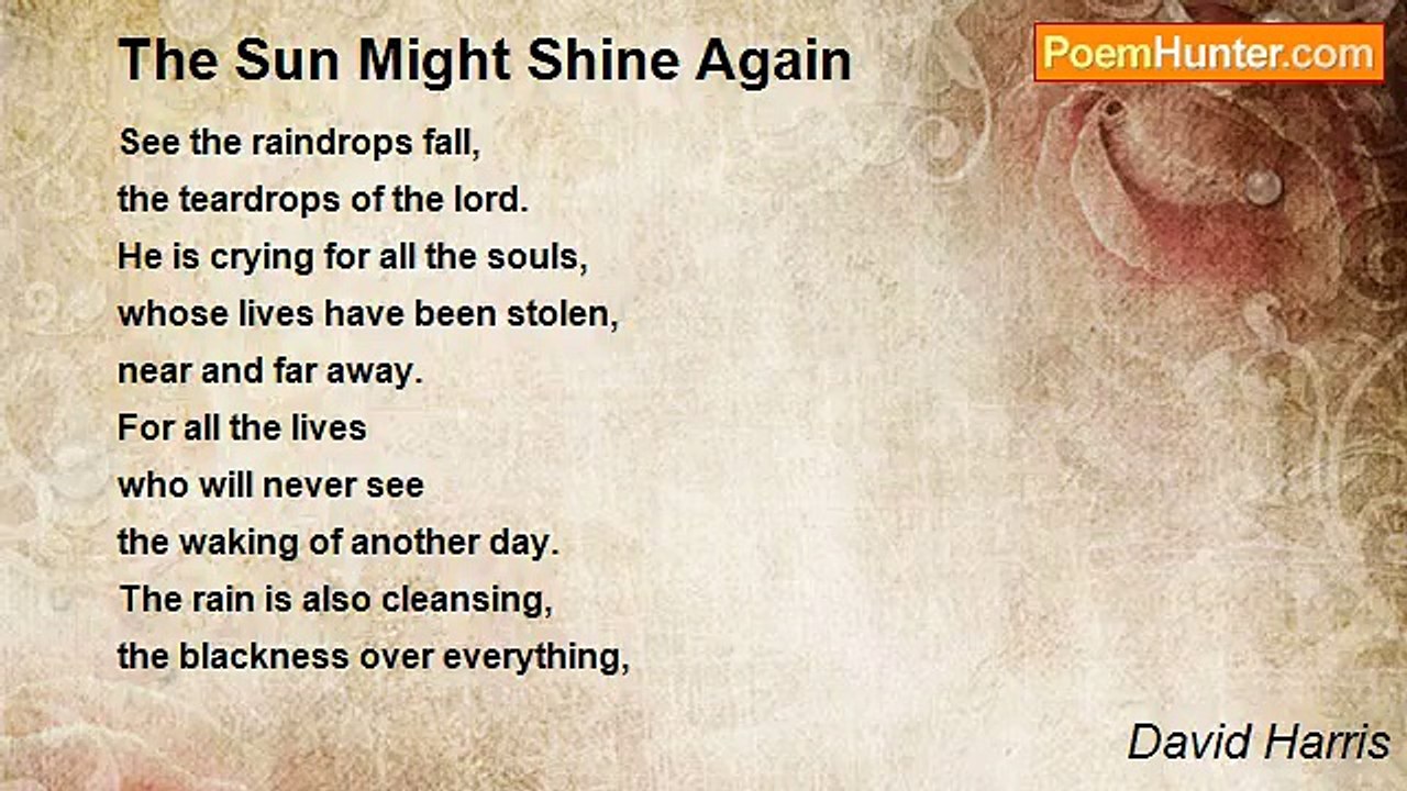 David Harris - The Sun Might Shine Again