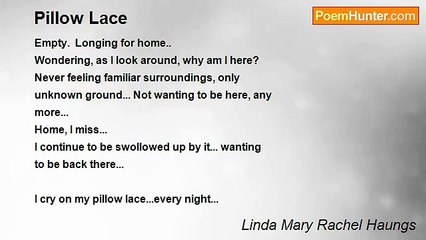 Linda Mary Rachel Haungs - Pillow Lace