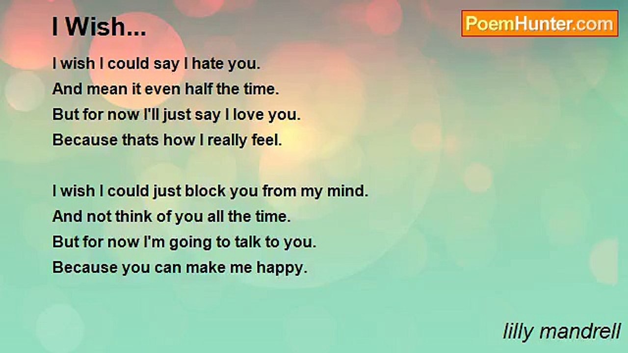 lilly mandrell - I Wish...